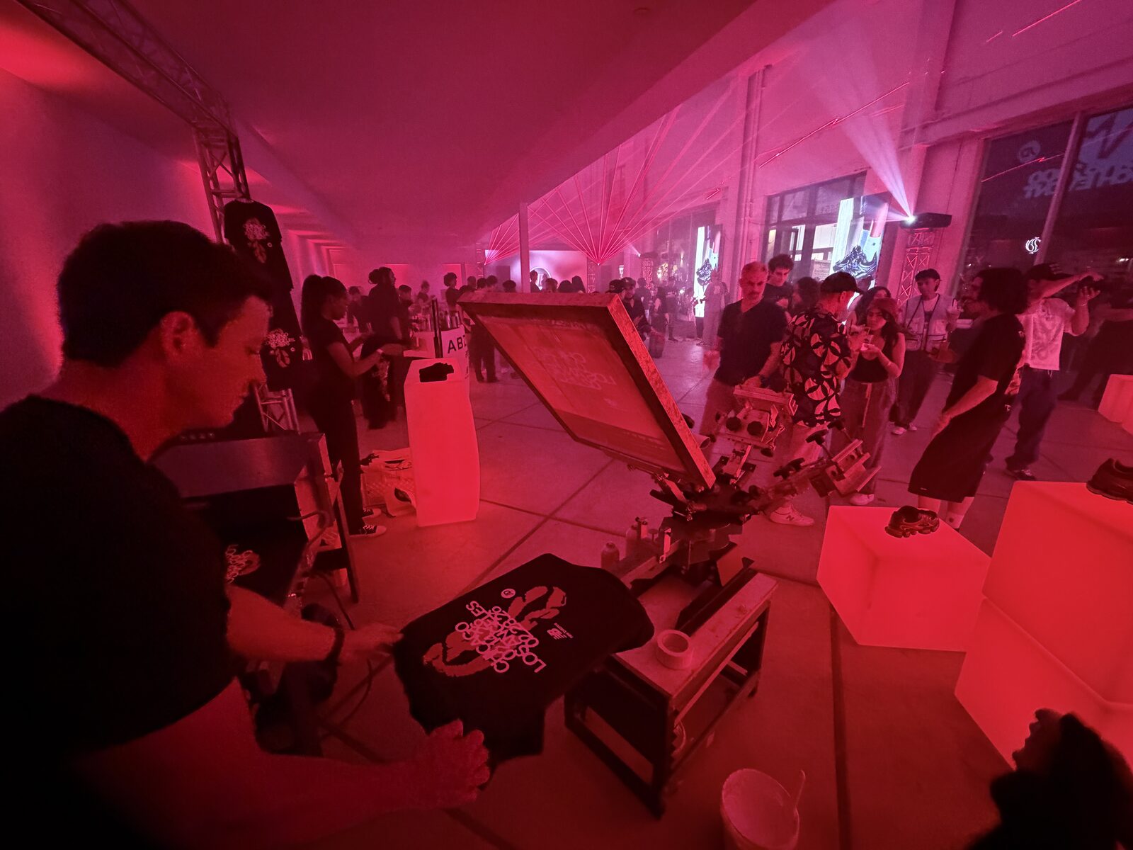 Custom shirt bar at birthday parties